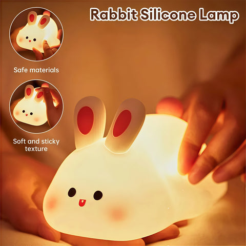 The Cute Silicone Timer Night Light—A Tap-to-Dim Bedside Buddy for Kids & Grown-Ups
