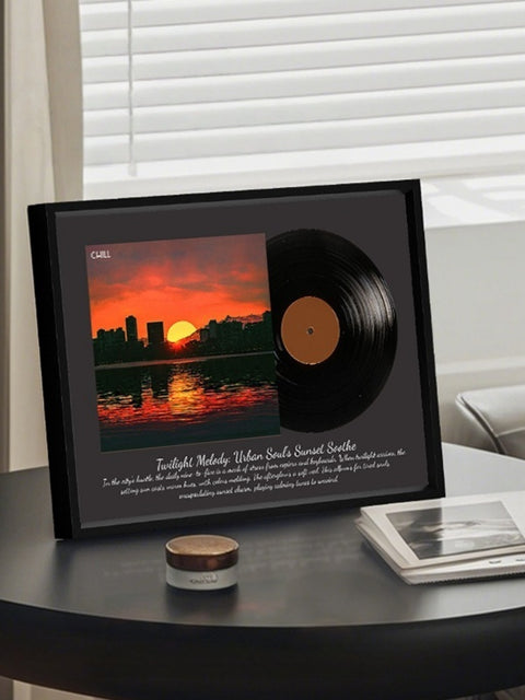 Retro Vinyl-Style Lighted Bluetooth Speaker Frame