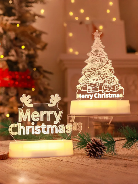 Acrylic Christmas Desk Lamp