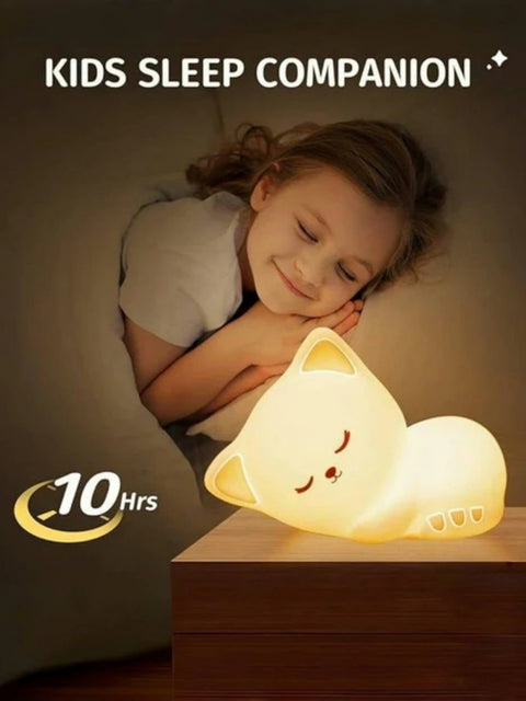 Sleepy Cat Silicone Night Light