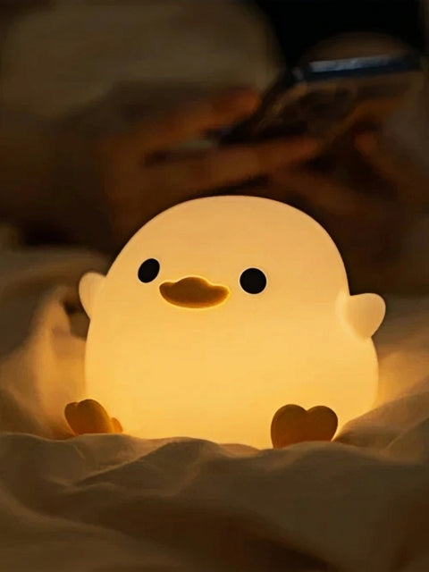 Kawaii Duck Silicone Night Light