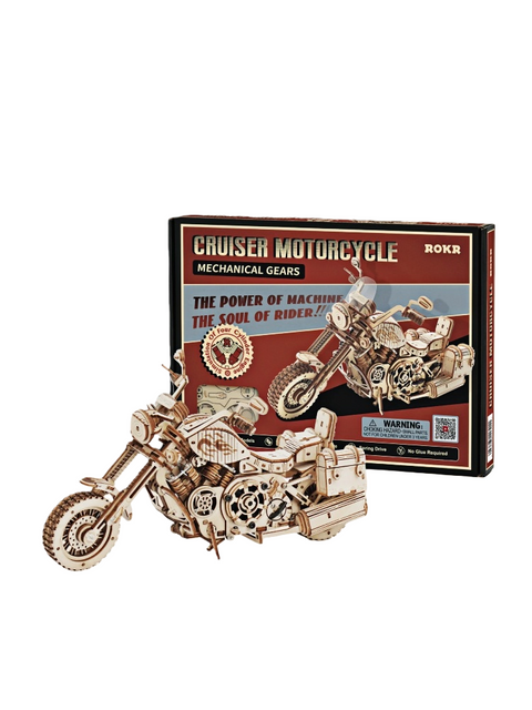 Robotime ROKR Cruiser Motorcycle 3D Wooden Puzzle