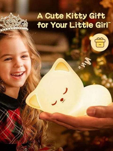 Sleepy Cat Silicone Night Light