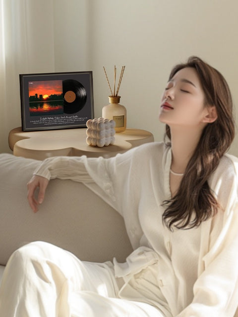 Retro Vinyl-Style Lighted Bluetooth Speaker Frame