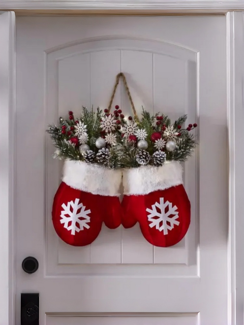 Christmas Gloves Wreath Ornament (LED/Non-LED)