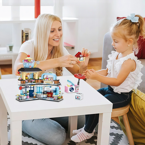 4-in-1 Japanese Street View Mini Building Blocks Set (2969pcs)