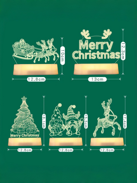 Acrylic Christmas Desk Lamp