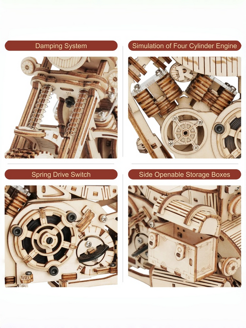 Robotime ROKR Cruiser Motorcycle 3D Wooden Puzzle