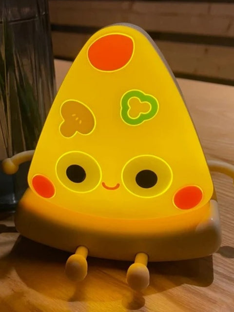 Cute Pizza Silicone Night Light