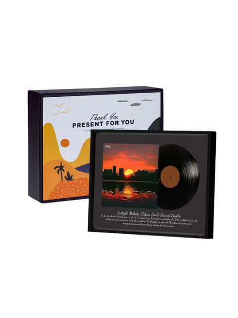 Retro Vinyl-Style Lighted Bluetooth Speaker Frame