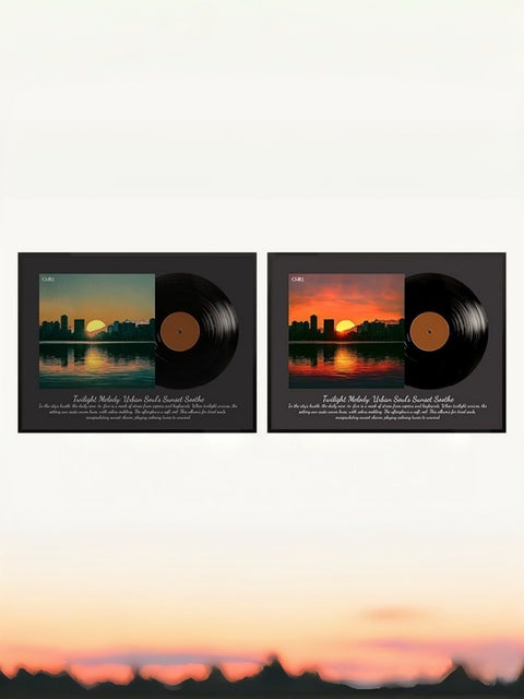 Retro Vinyl-Style Lighted Bluetooth Speaker Frame