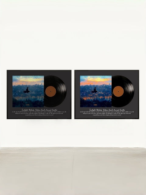 Retro Vinyl-Style Lighted Bluetooth Speaker Frame