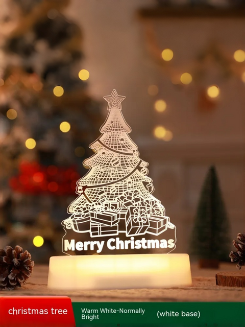 Acrylic Christmas Desk Lamp