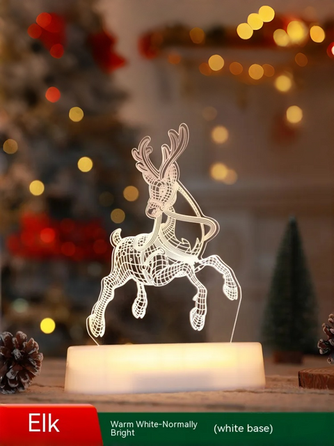 Acrylic Christmas Desk Lamp