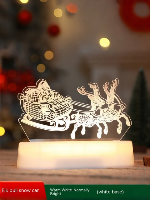 Acrylic Christmas Desk Lamp