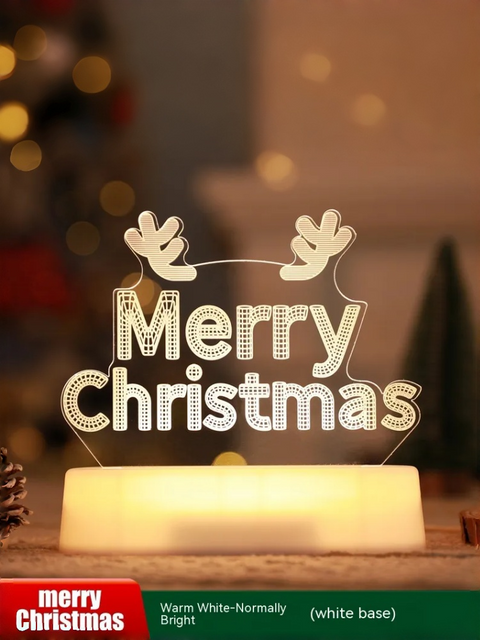 Acrylic Christmas Desk Lamp