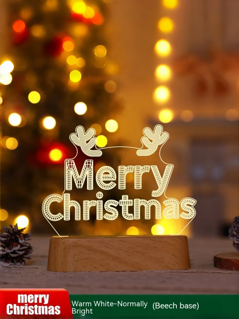 Acrylic Christmas Desk Lamp