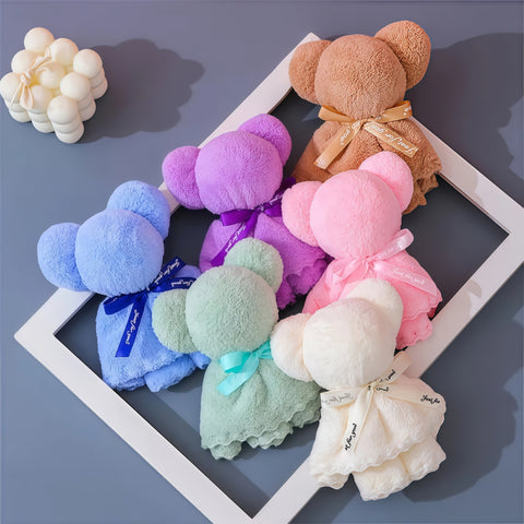 20pcs Cuddly Bear Towel Gift Set with Clear Bag