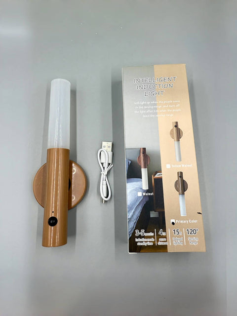 Wood-Grain Magnetic Motion Night Light