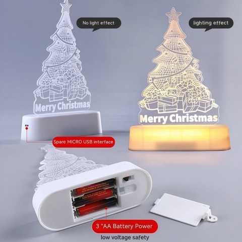 festive Christmas desk lamp glowing cheerfully from Gallery of Use