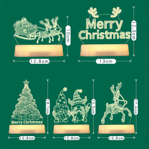 festive Christmas desk lamp glowing cheerfully from Gallery of Use