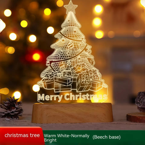 festive Christmas desk lamp glowing cheerfully from Gallery of Use