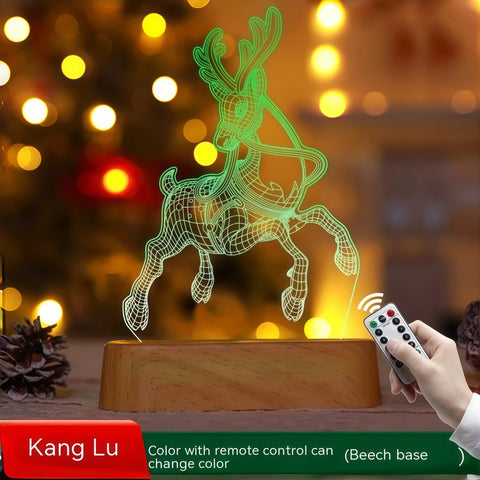 festive Christmas desk lamp glowing cheerfully from Gallery of Use