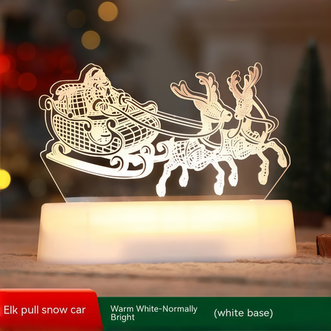 festive Christmas desk lamp glowing cheerfully from Gallery of Use
