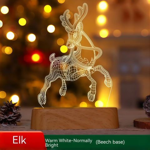 festive Christmas desk lamp glowing cheerfully from Gallery of Use