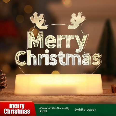 festive Christmas desk lamp glowing cheerfully from Gallery of Use