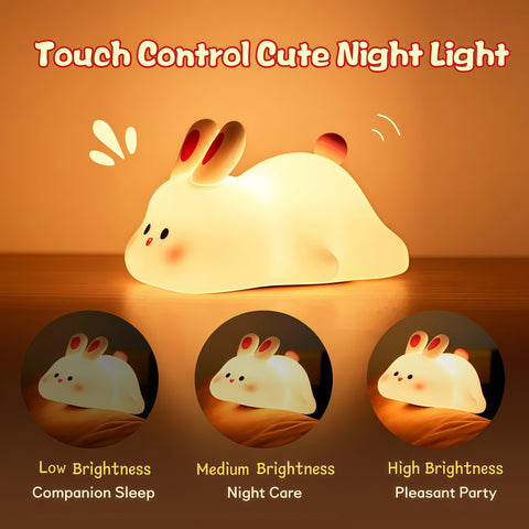 Cute Silicone Timer Night Light