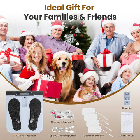 Rechargeable EMS Foot Massager with TENS