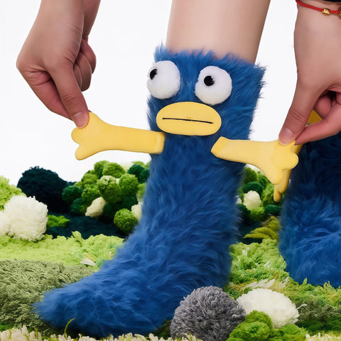 Funny Plush Winter Floor Socks