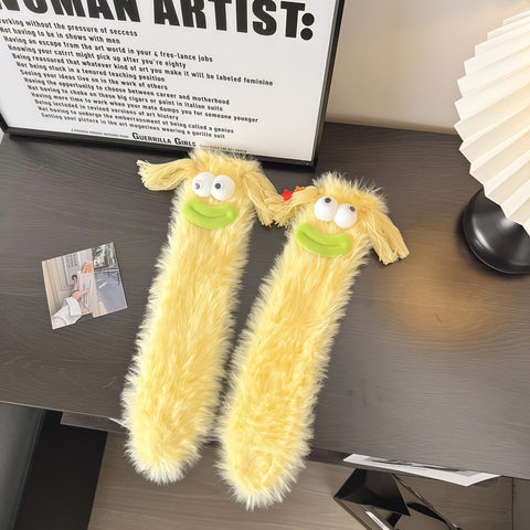 Funny Plush Winter Floor Socks