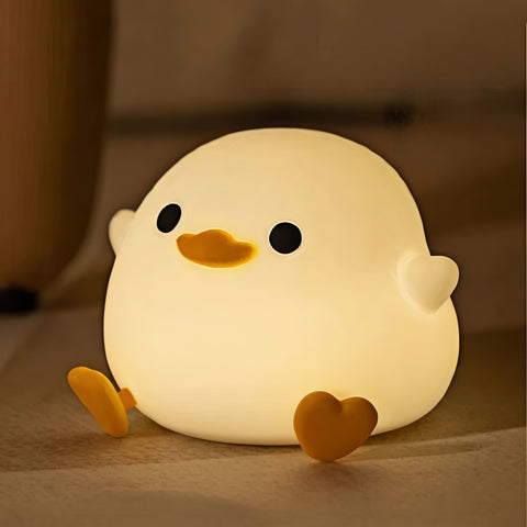 cute duck night light glowing softly from Gallery of Use
