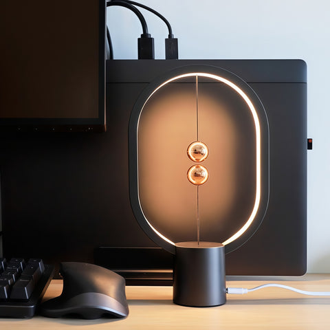 elegant magnetic balance mini ambience lamp displayed with soft glow from Gallery of Use