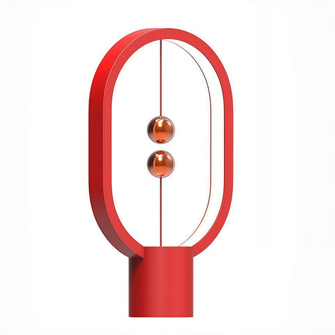 close-up of magnetic floating feature and sleek lamp body