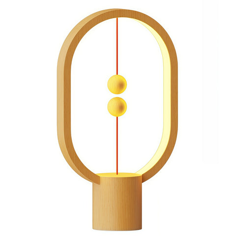 close-up of magnetic floating feature and sleek lamp body