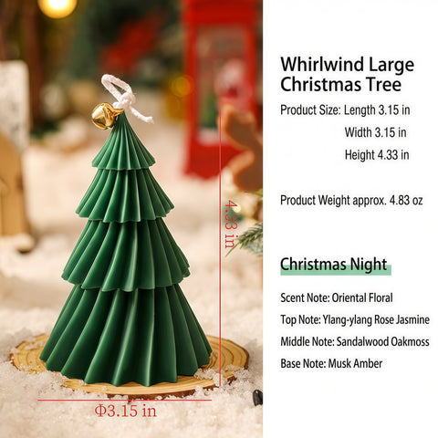 Mini Spiral Christmas Tree Scented Candle