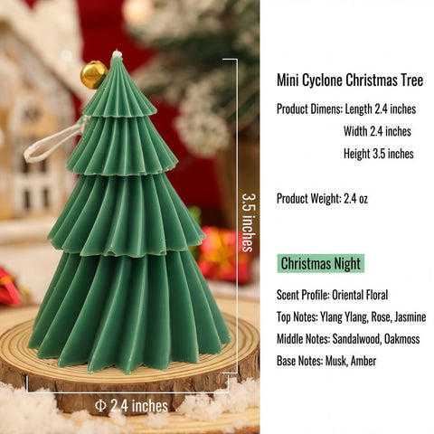Mini Spiral Christmas Tree Scented Candle