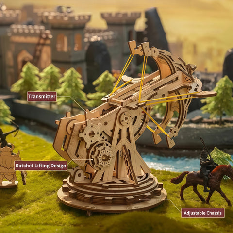 3D Wooden Siege Model Kit