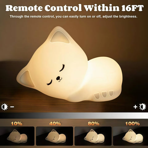 sleepy cat night light with a calm cozy glow from Gallery of Use