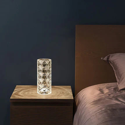 The Nordic Crystal Touch Lamp—A “Diamond Glow” Night Light with 16 Colors