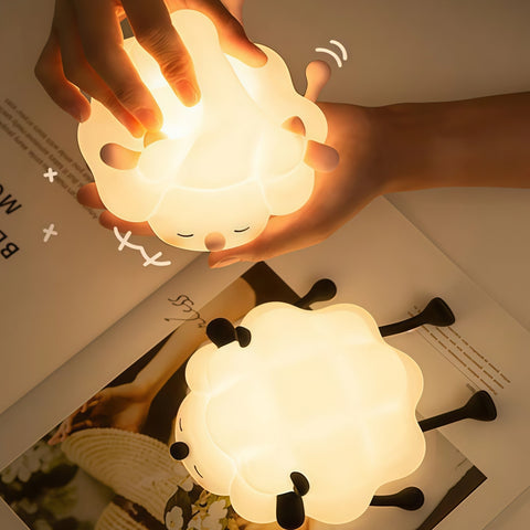 The Sheep Silicone Night Light That Doubles as a Phone Stand (Soft, Squishy, Sleep-Friendly)