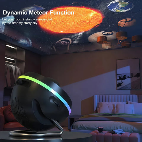 Turn Your Ceiling Into a Nightly Escape—Space Ball Galaxy + Meteor Projector (13 Films)