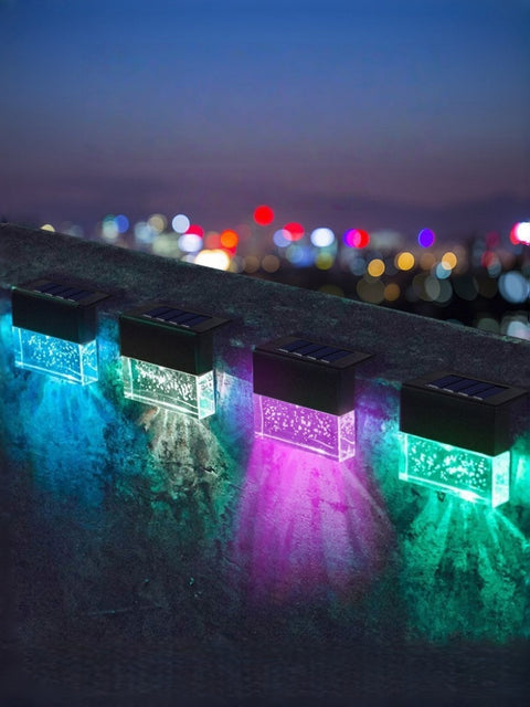 Crystal Amber Solar Step Light