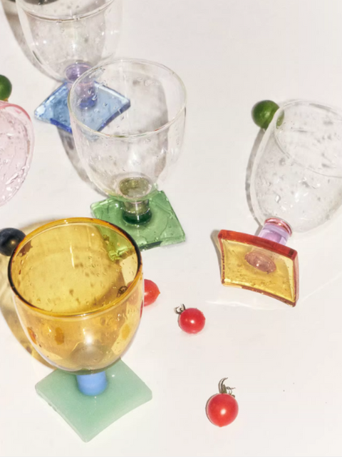 SOREMO Color-Block Glass Cup