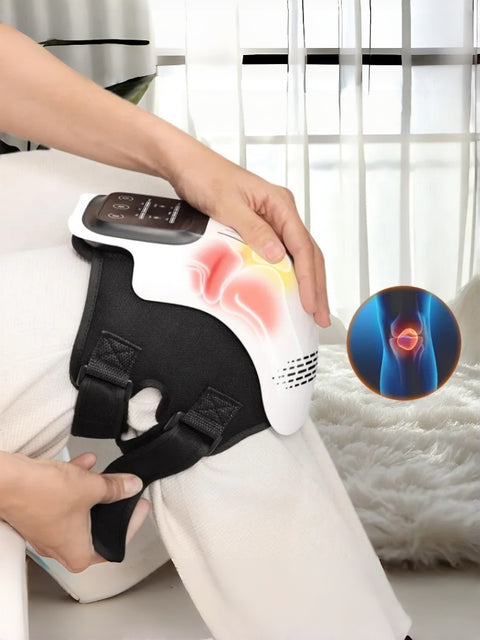 Wireless Heated Knee Massager with Red Light & Vibration