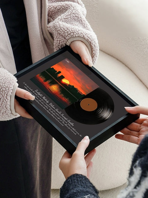 Retro Vinyl-Style Lighted Bluetooth Speaker Frame