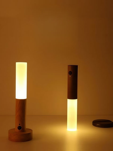 Wood-Grain Magnetic Motion Night Light